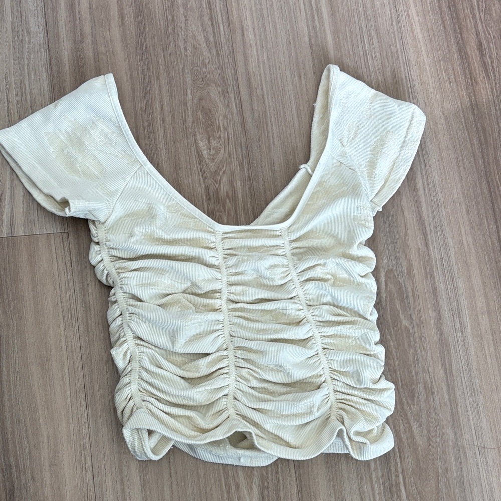 Free People Cream Top